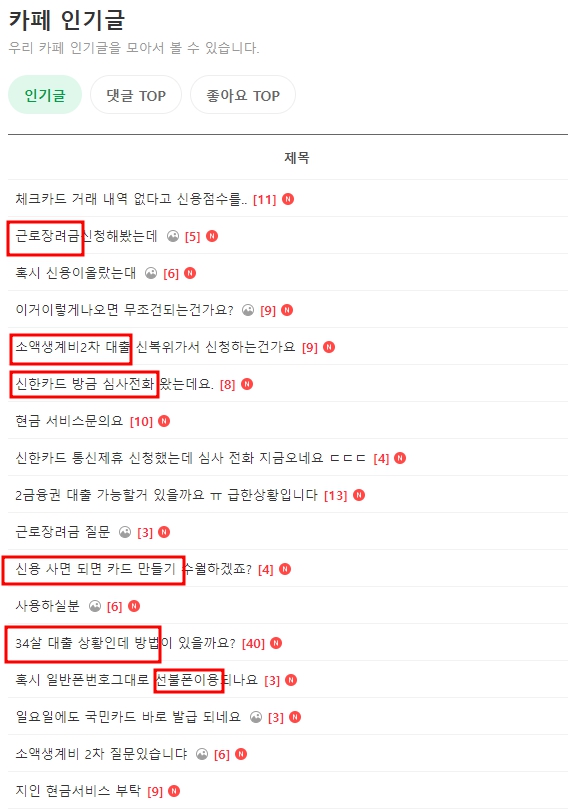 신용카드 박물관(신카박) 네이버 카페&#44; 햇살론 등 대출 후기와 정보가 필요할 때 바로바로 물어보세요.