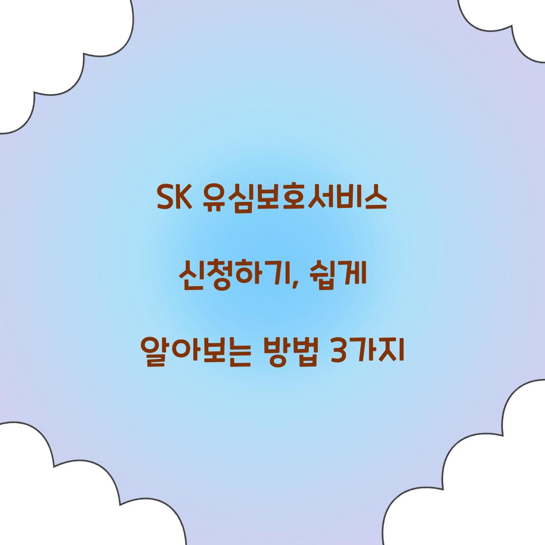 sk 유심보호서비스