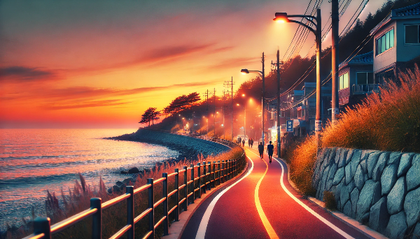 충남 보령 무창포해안 일몰길