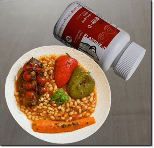 콩 음식과 소이 이소플라본 보충제 