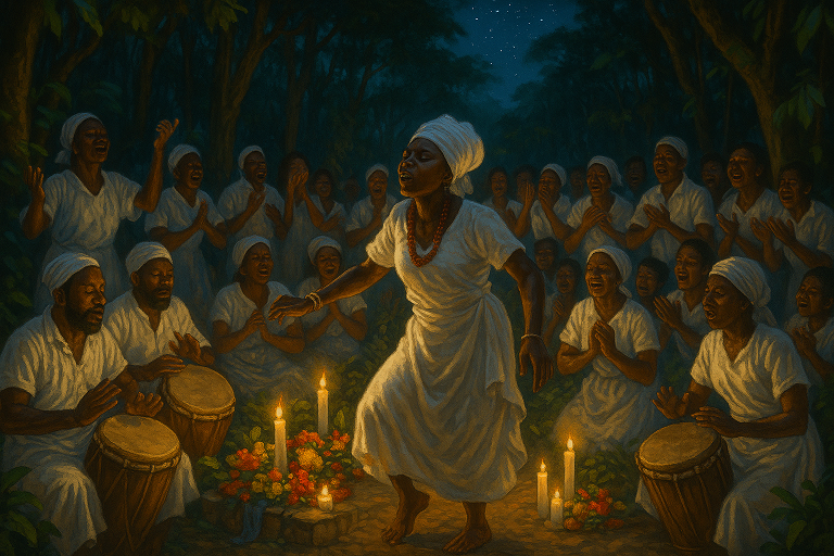 영혼을 씻는 시간, 수리남 마로온족의 ‘윈티 데데’ 정령 축제