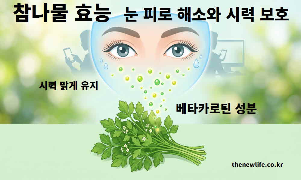 참나물 효능 눈 피로 해소 시력 보호