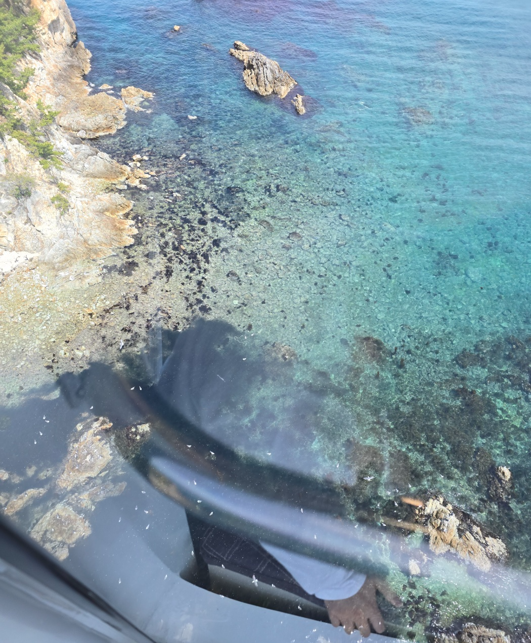 케이블카에서 바라본 해변