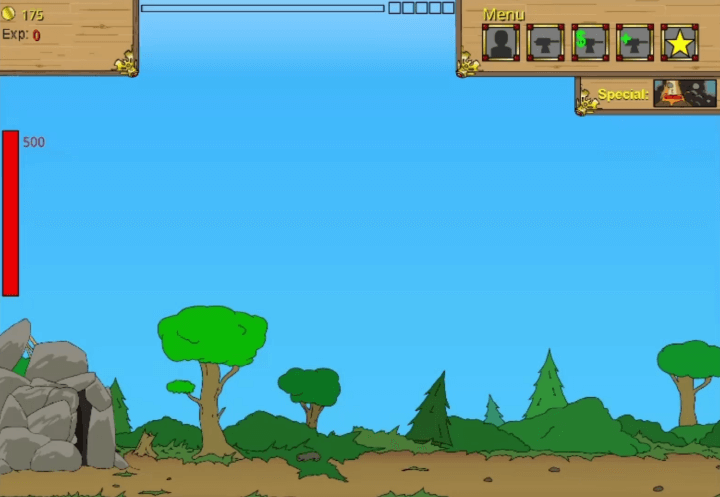 전쟁시대1-플래시게임-시작-화면