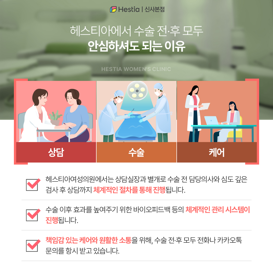 헤스티아여성의원, 요실금 치료의 특별함!
