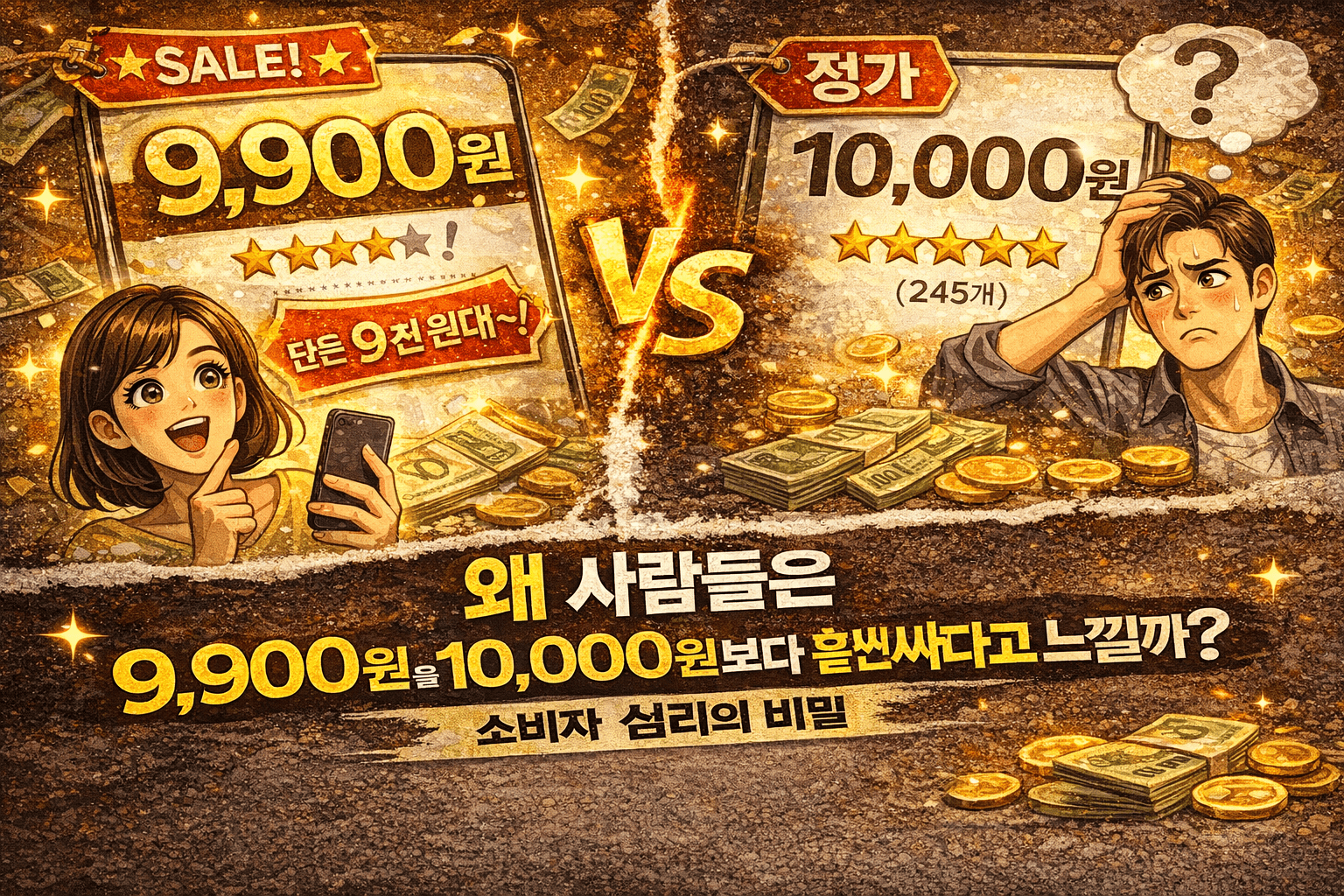 왜 9,900원이 10,000원보다 싸게 느껴질까 (가격 심리의 비밀)