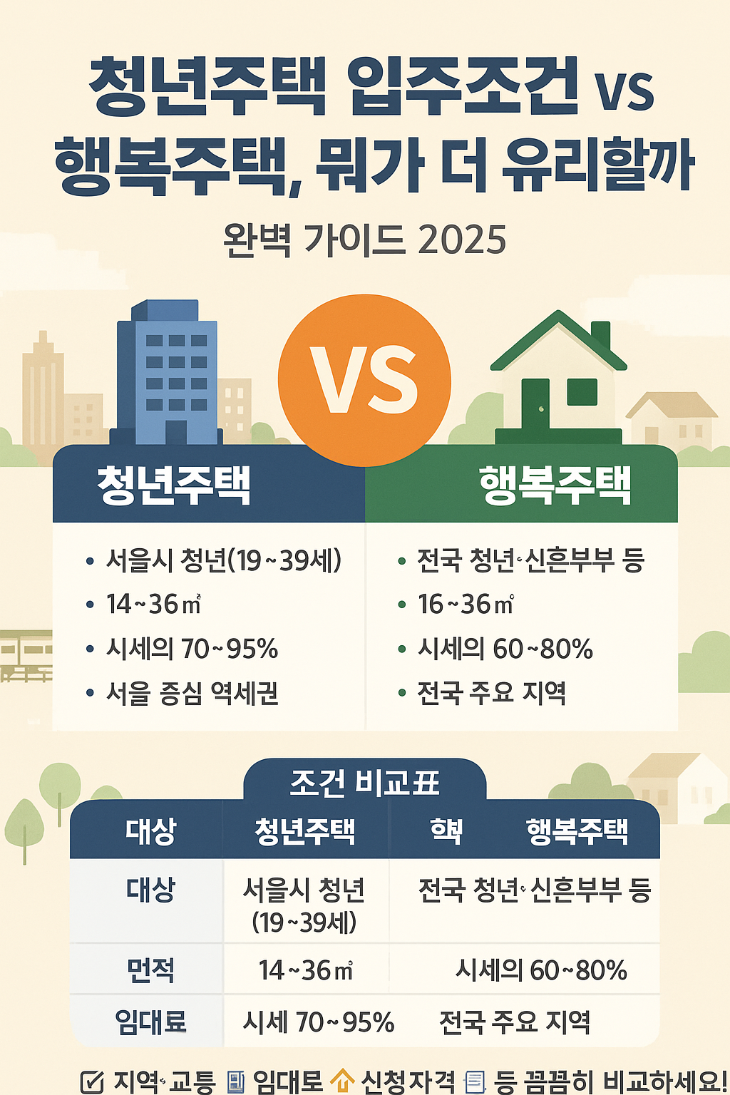 청년주택 입주조건