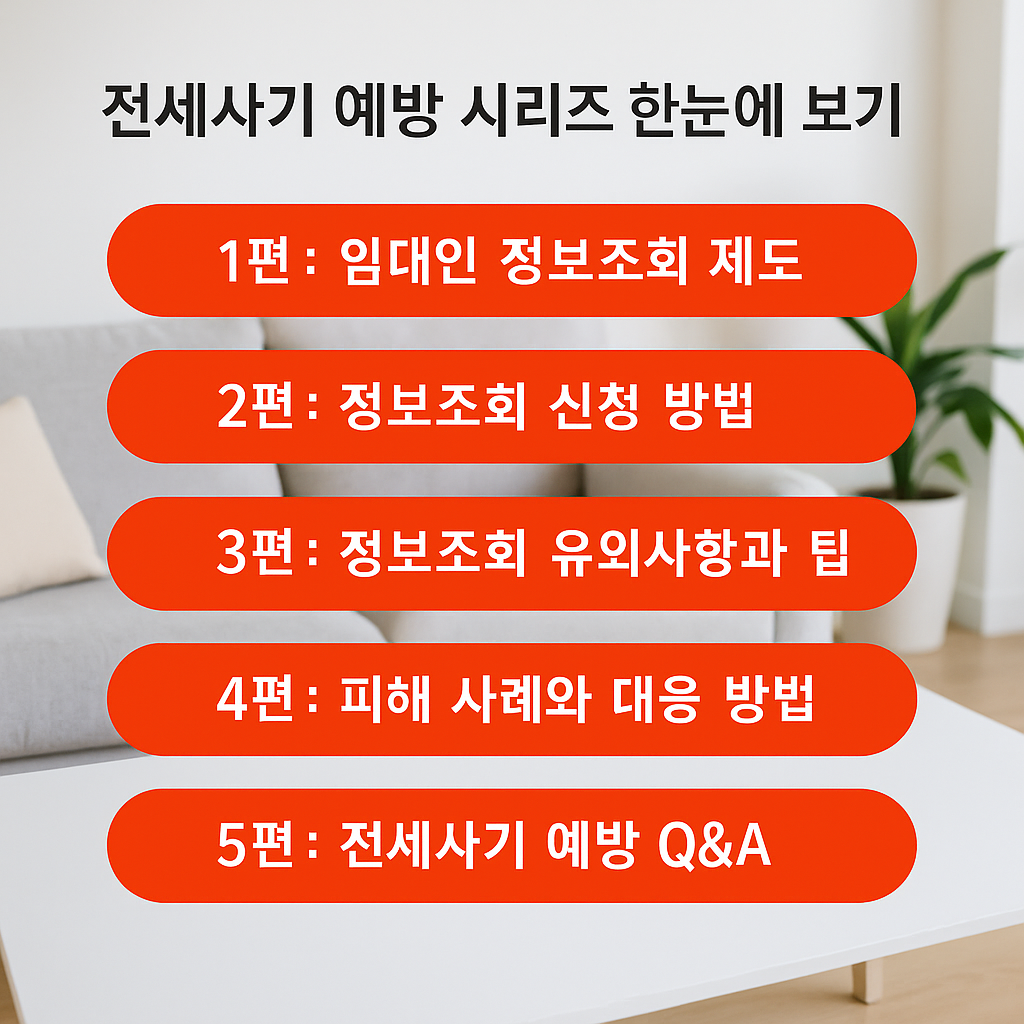 전세사기 예방 시리즈 모음집