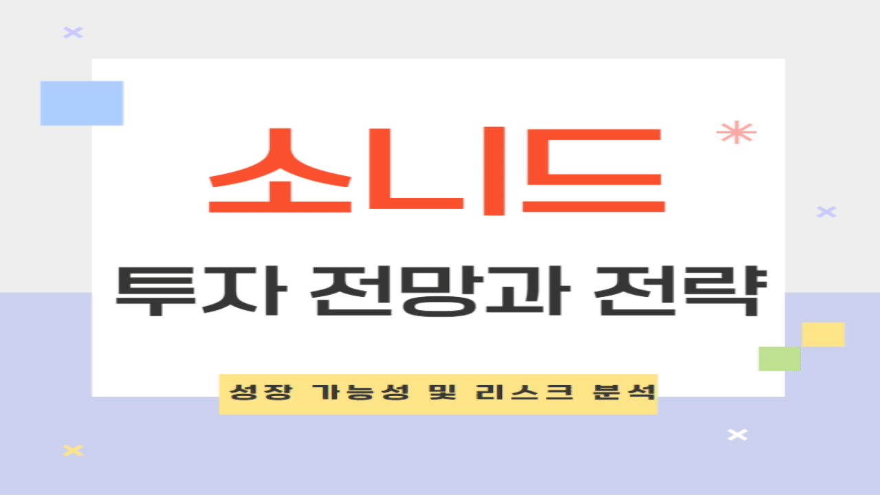 소니드 주식 2025년 투자 전망과 전략: 성장 가능성 및 리스크 분석