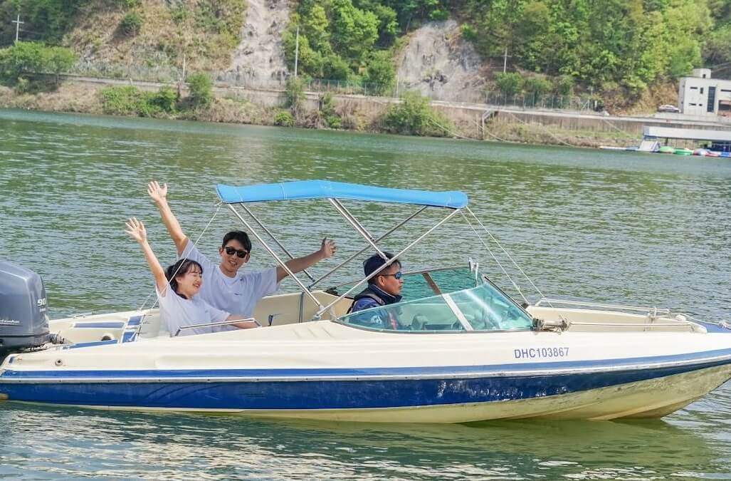 남이섬 모터보트