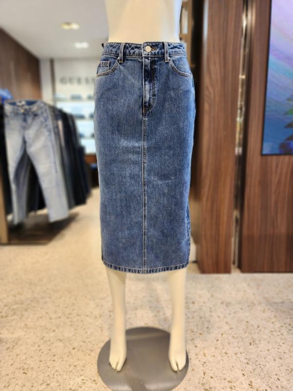 게스 데님 롱 기장 스커트 ON3D0512