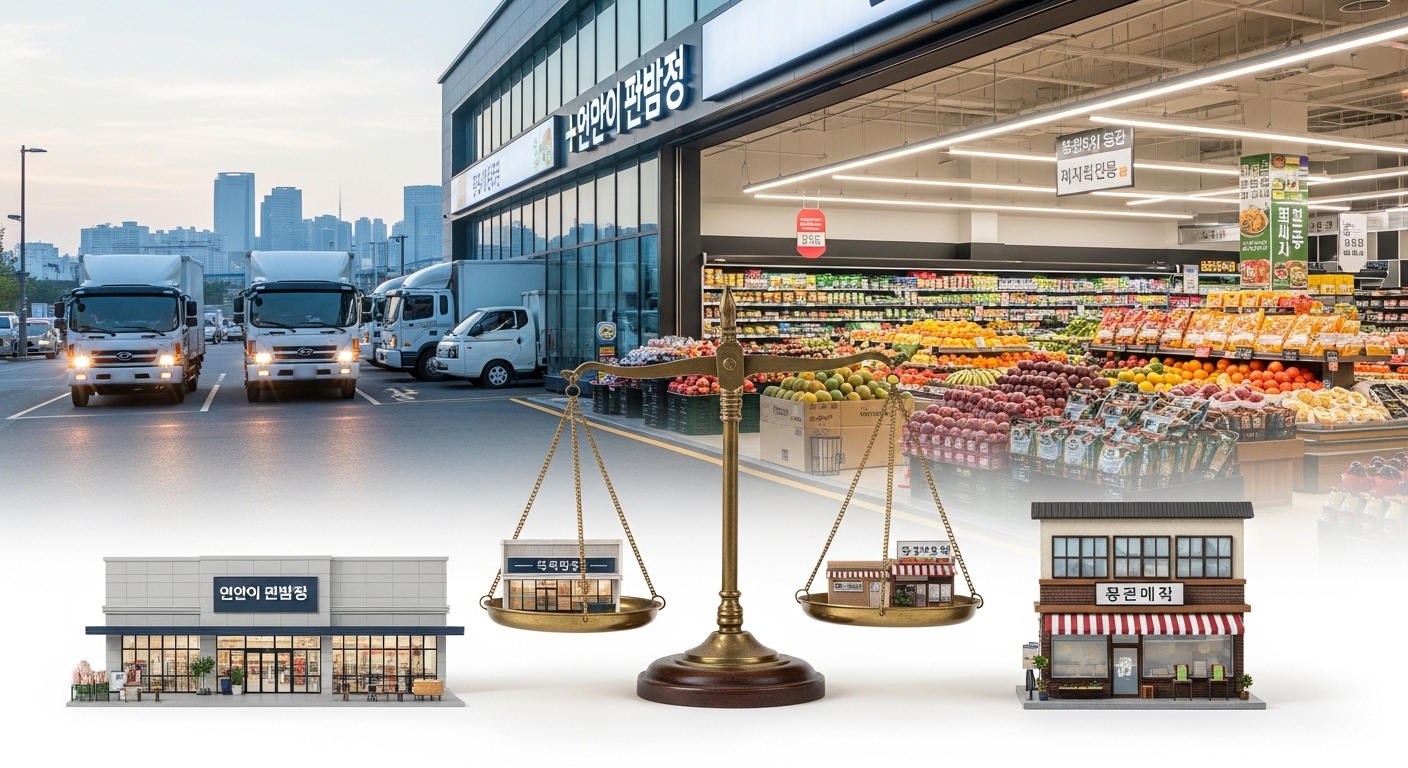 대형마트 새벽배송 신선식품 제외