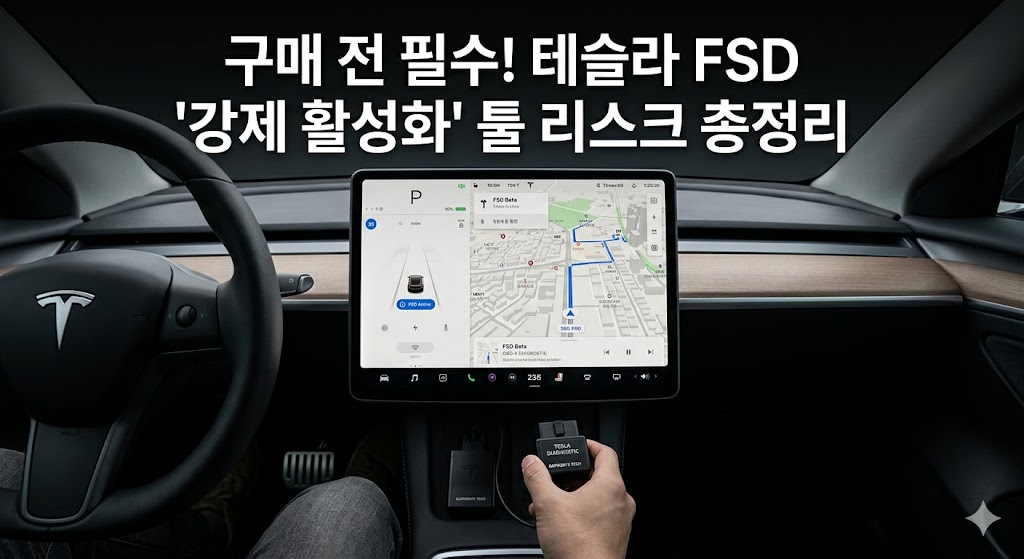 테슬라 FSD 지역 제한 해제 장비 500유로에 등장
