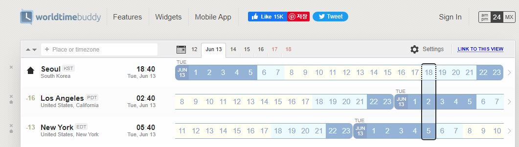 worldtimebuddy website