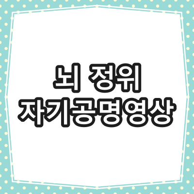 뇌 정위 자기공명영상