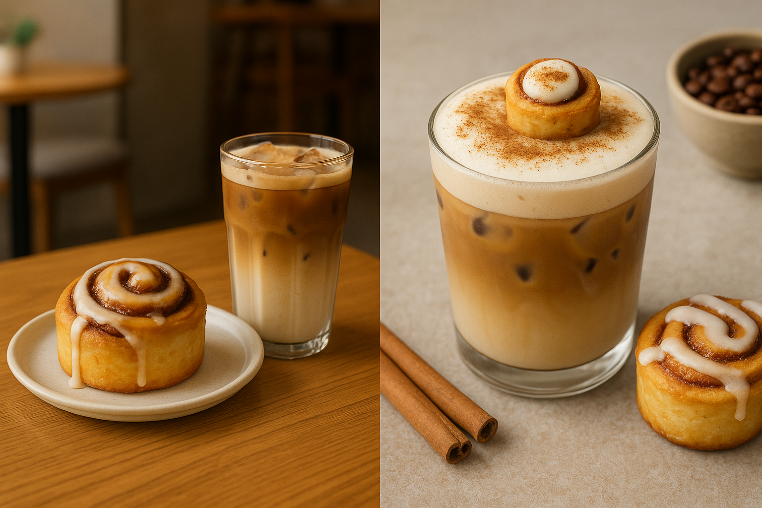 시나몬 롤 모카