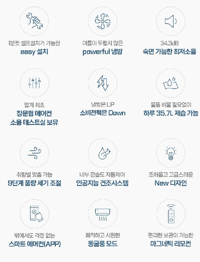 파세코 창문형 에어컨