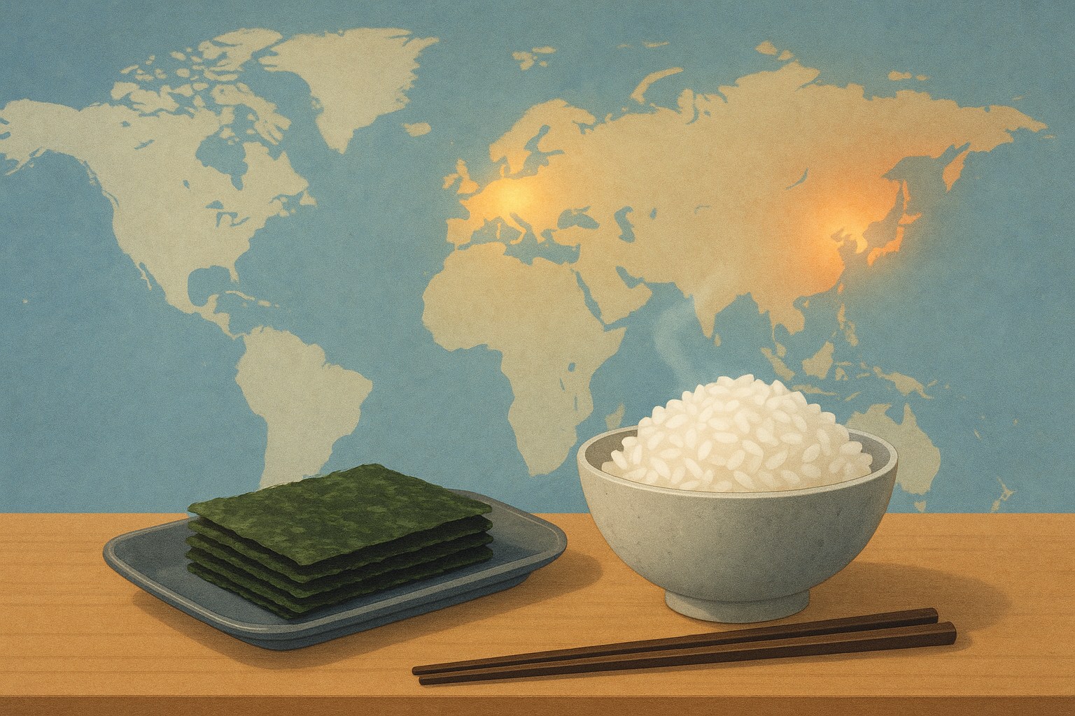 김은 정말 아시아인들만 소화할 수 있을까 참조 일러스트