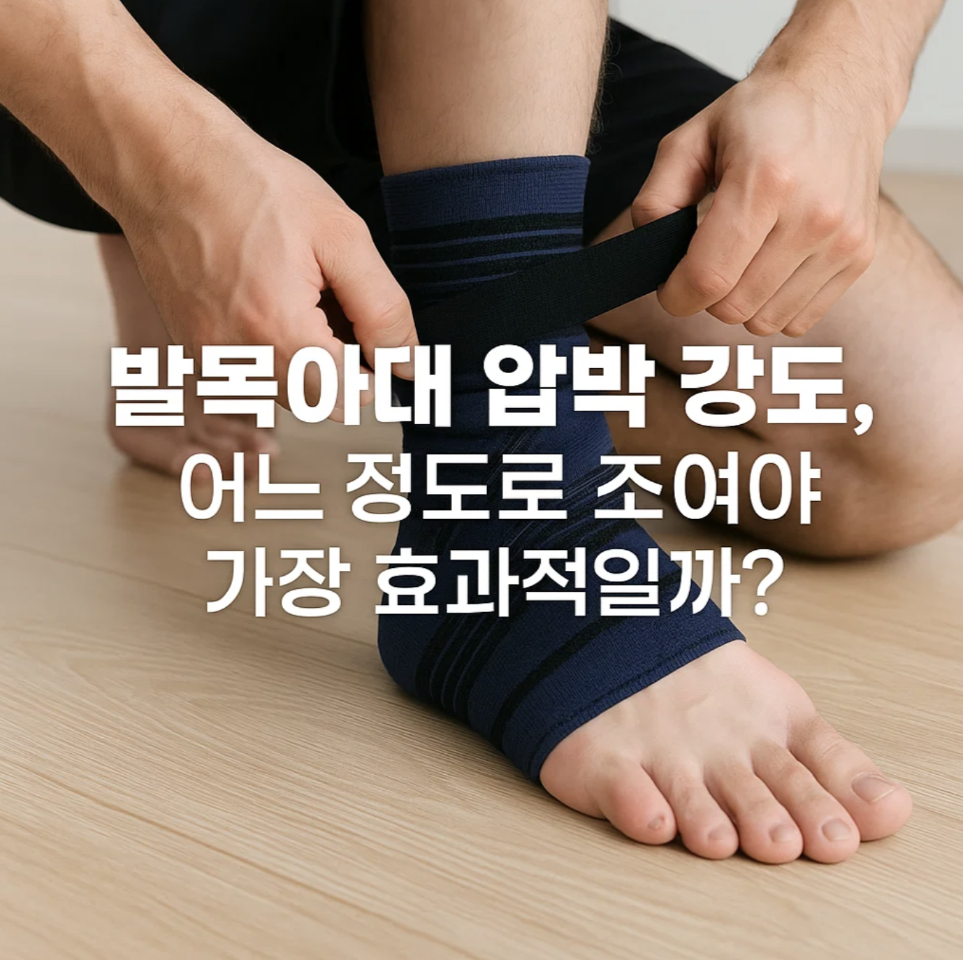 발목아대 압박 강도, 어느 정도로 조여야 가장 효과적일까?