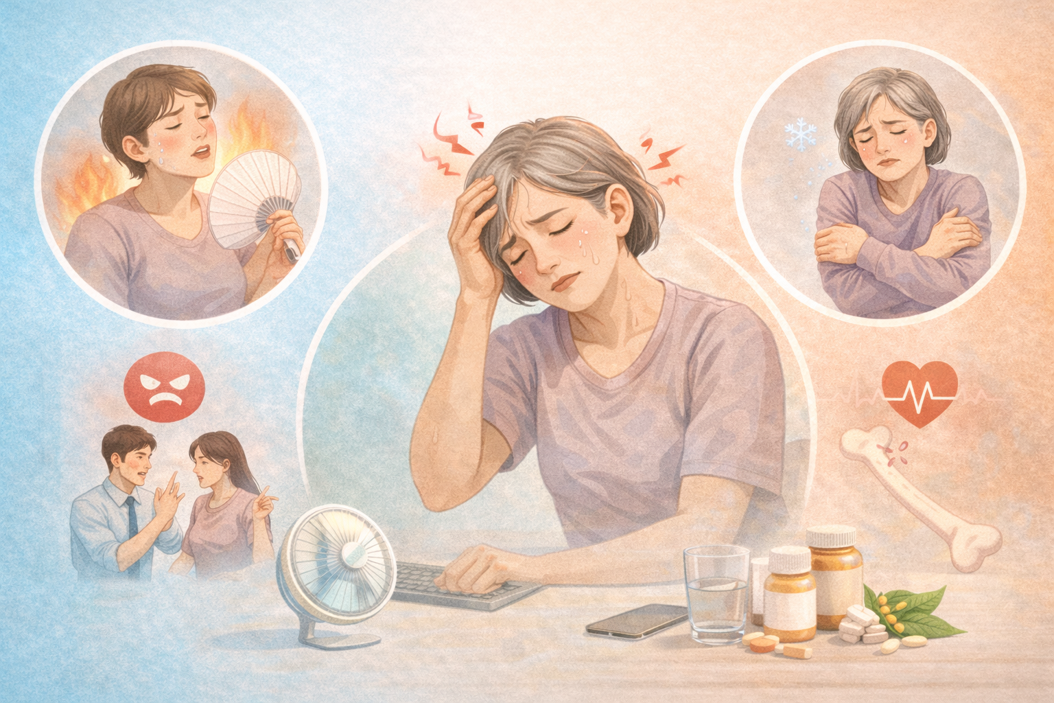 여성 갱년기 관련 이미지