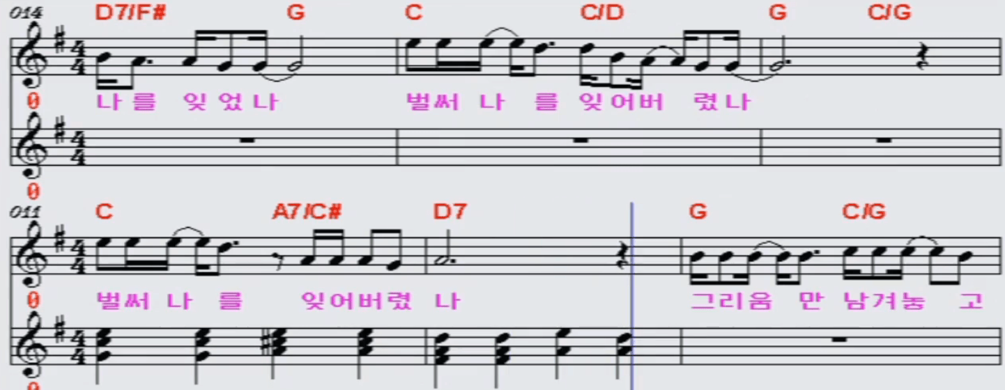 윤서령(여진) 그리움만 쌓이네 악보