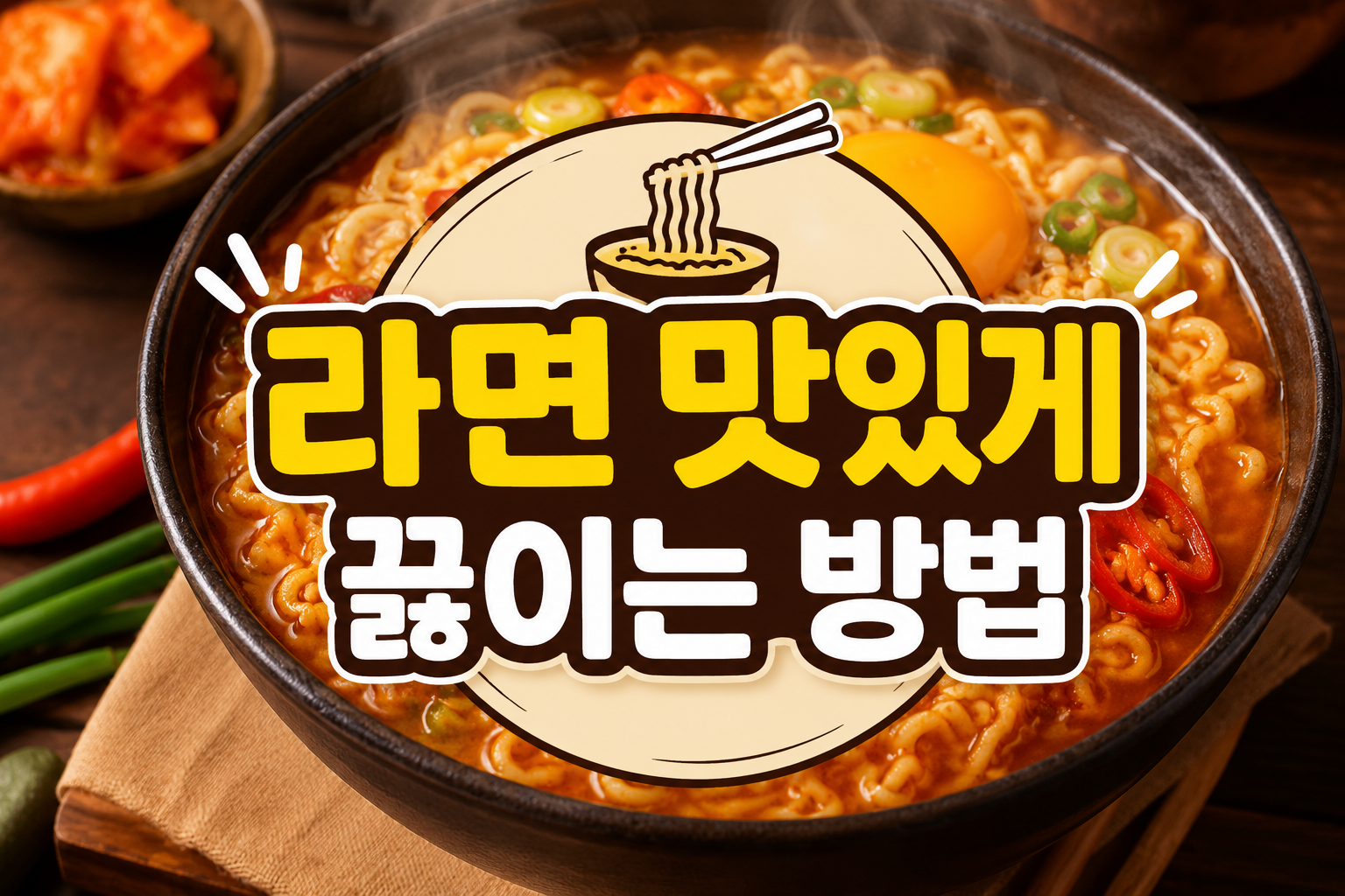 라면 맛있게 끓이는 방법