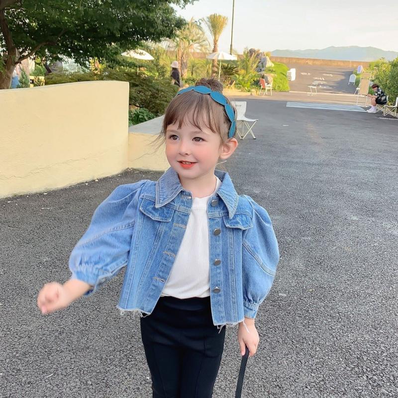 아기 청자켓 유아 여아용 키즈 자켓 어린이 데님자켓 아동 봄