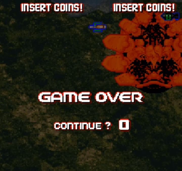 사무라이-에이스-오락실게임-종료-화면