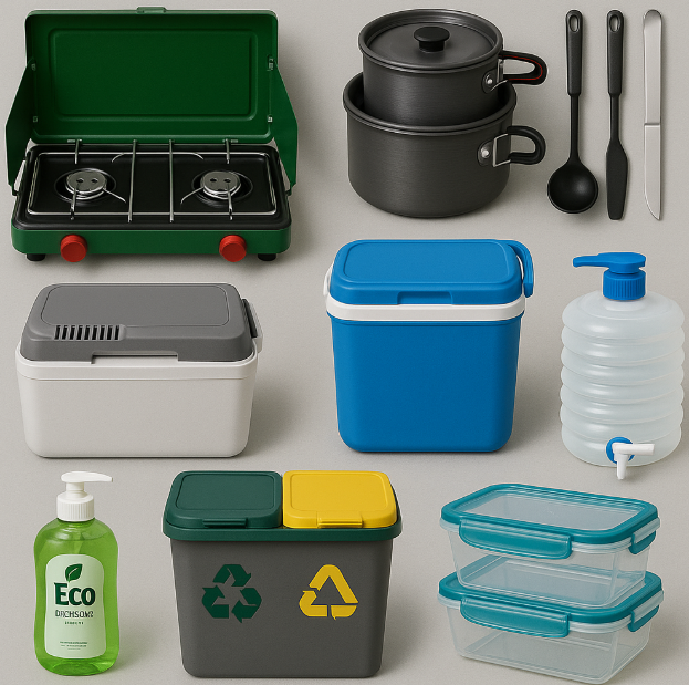 기본 캠핑장비 사진