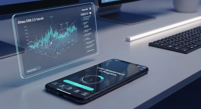 2026년 스트레스 DSR 3단계 기준 비상금 대출 심사 과정을 분석하는 모습