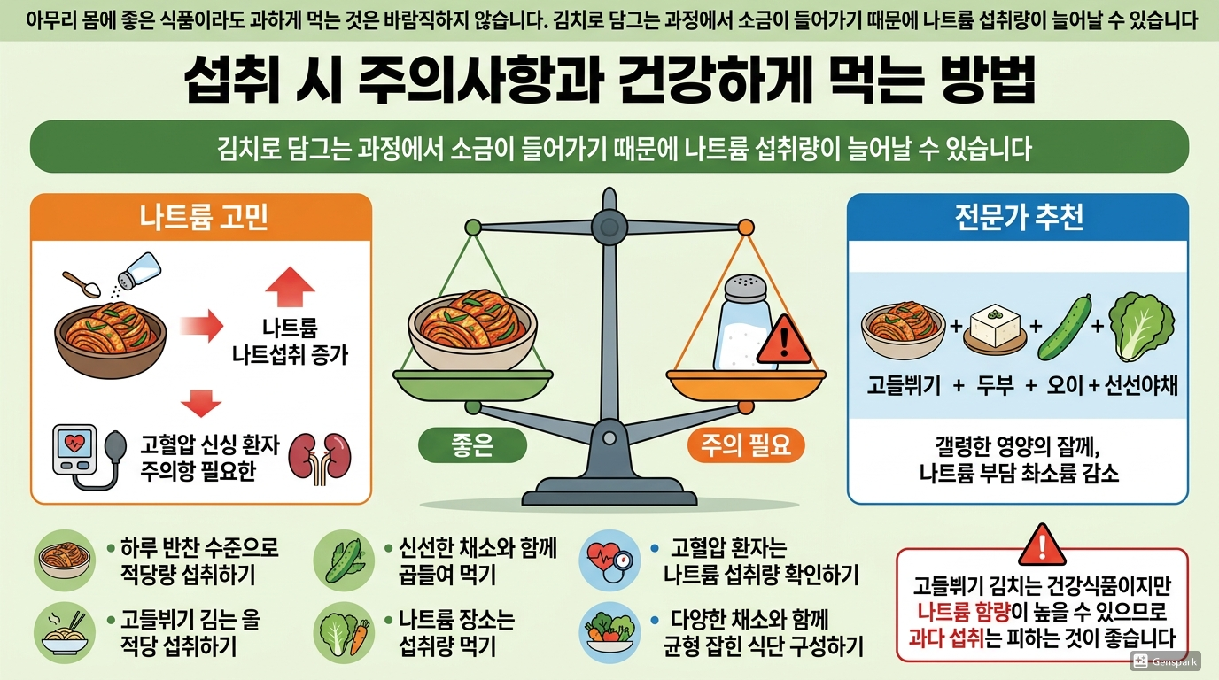 섭취 시 주의사항과 건강하게 먹는 방법