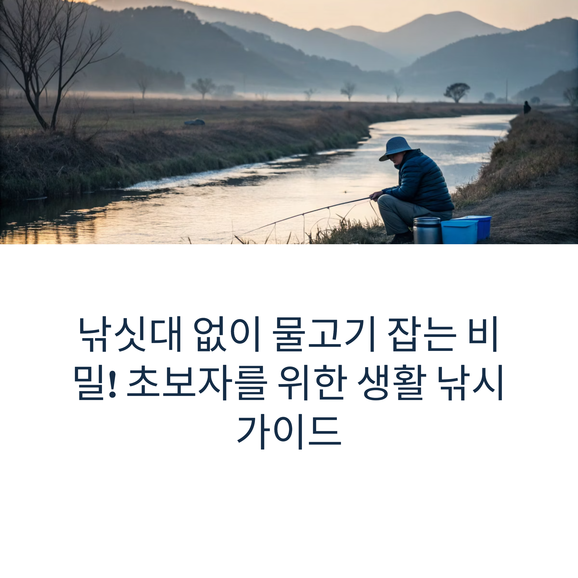 장비 없이 떠나는 생활 낚시, 진짜 가능한가요?