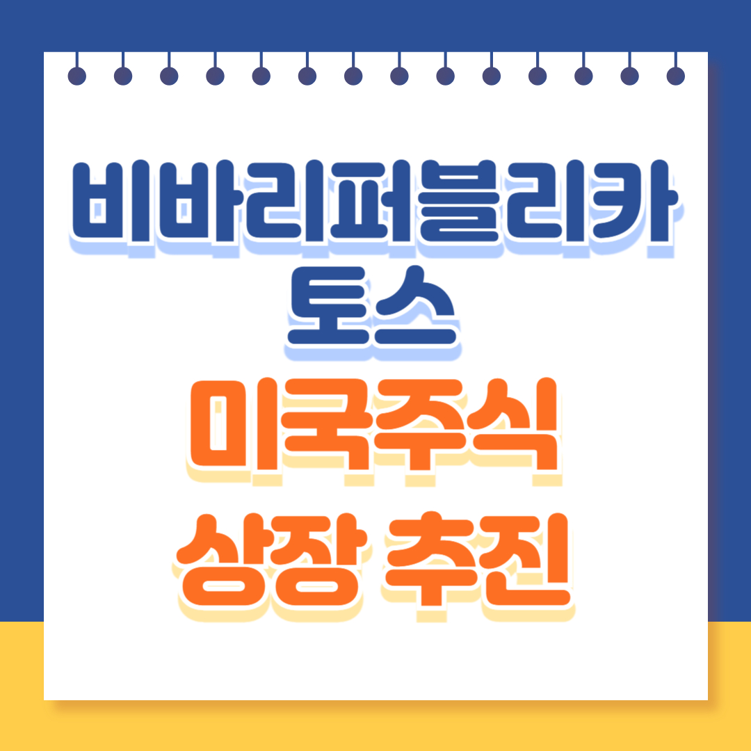 비바리퍼블리카 토스 미국주식 상장 추진