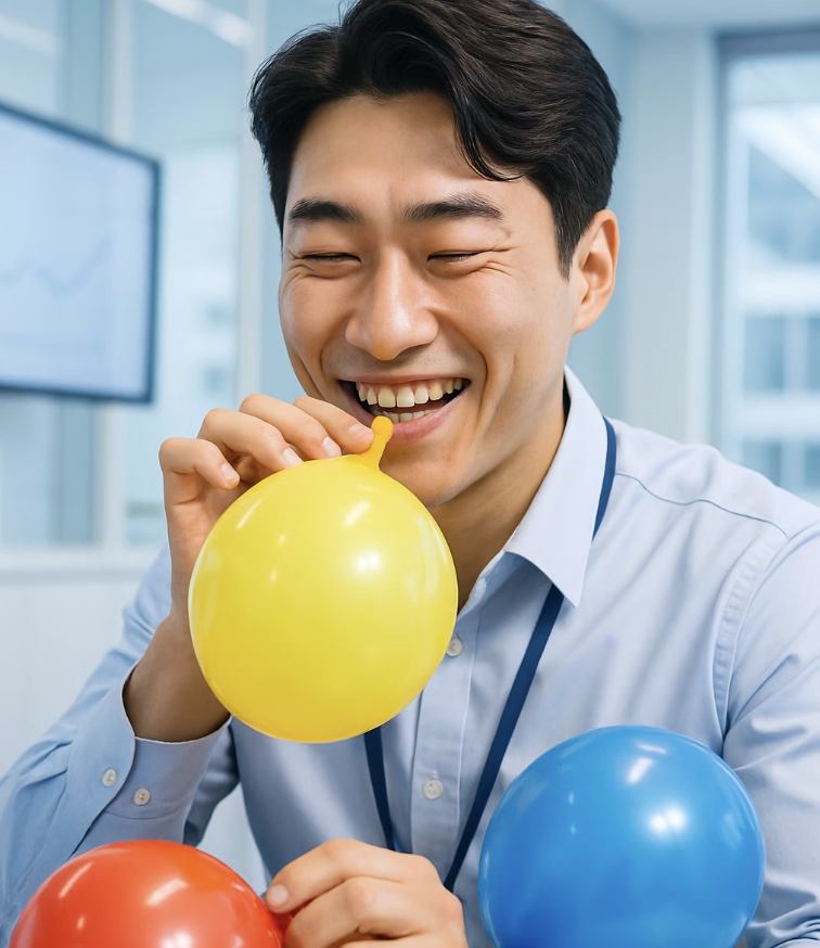 풍선 불기, 가장 즐거운 폐 운동