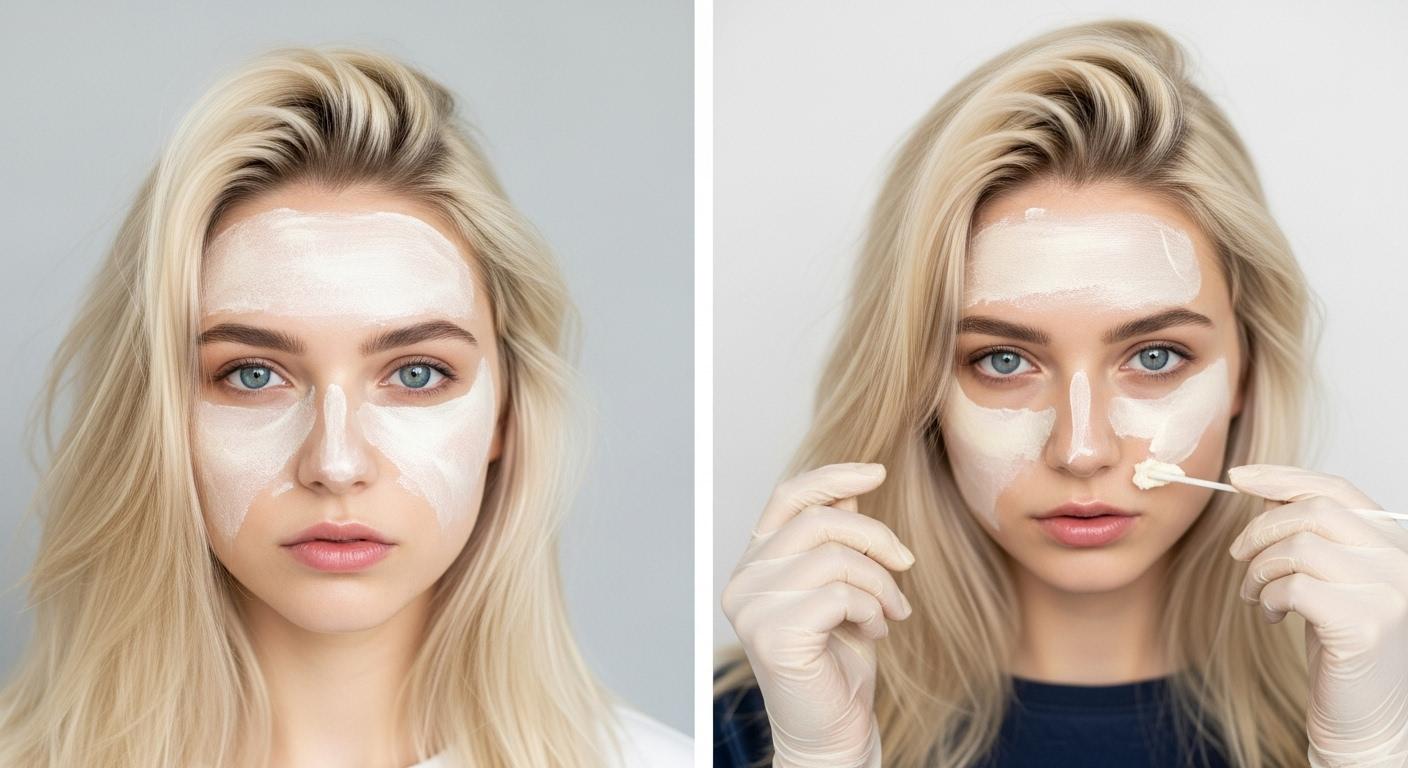 새치 탈색 염색약