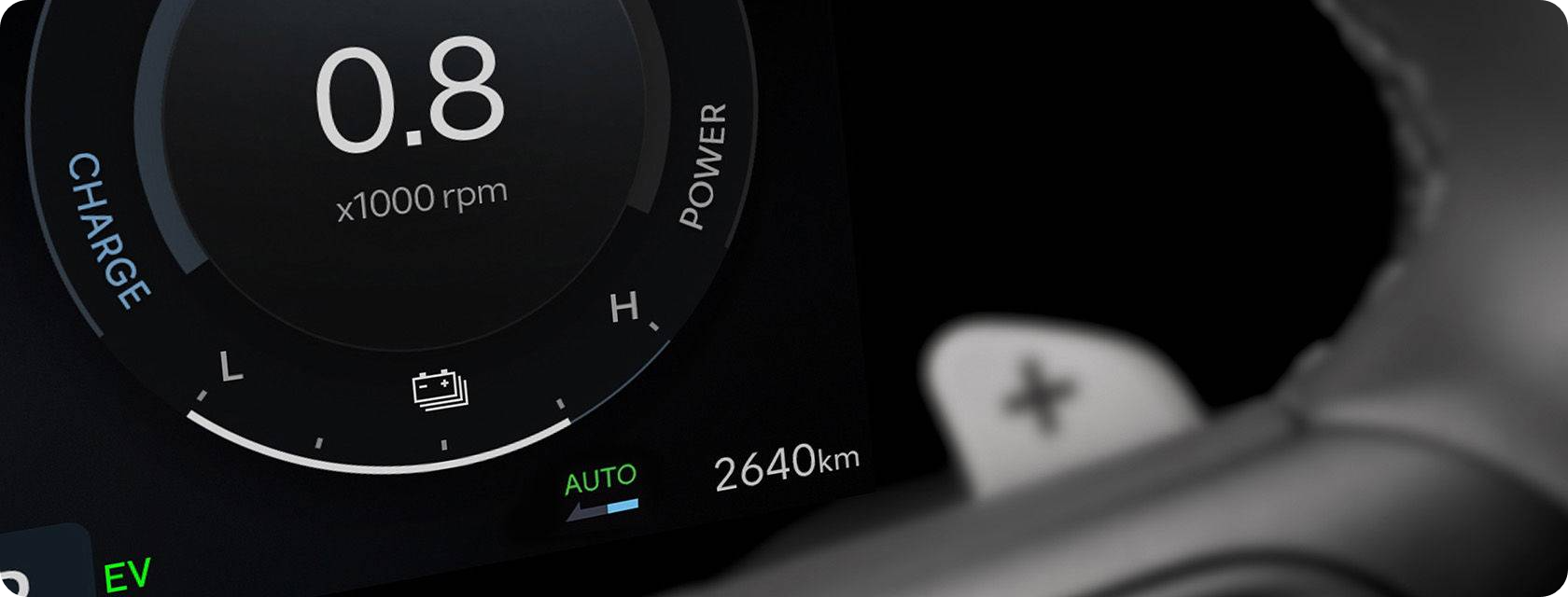 코나 하이브리드 계기판