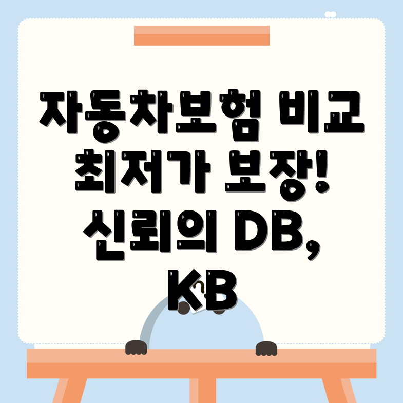 자동차 보험 비교견적