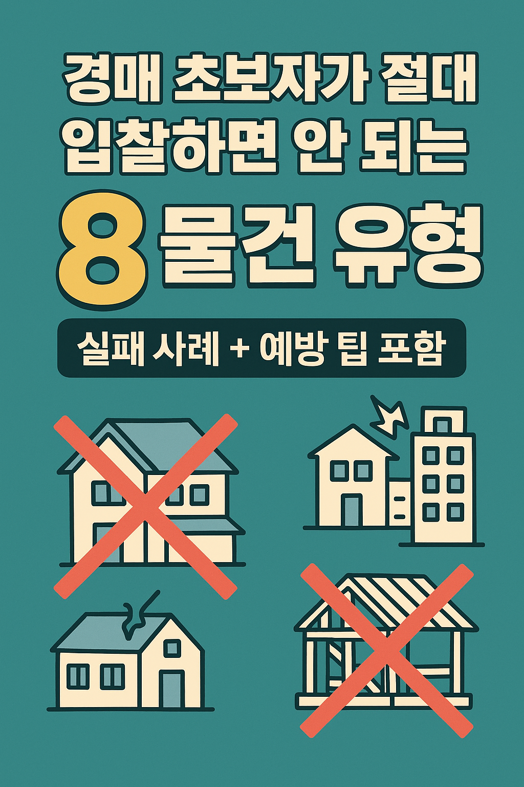 경매 초보자가 절대 입찰하면 안 되는 물건 유형 8가지