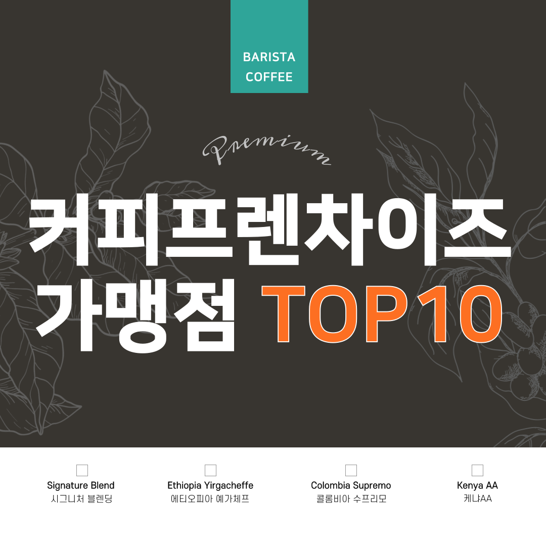 커피프렌차이즈순위