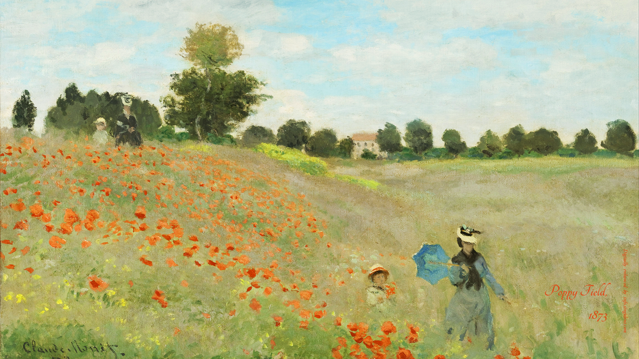 03 양귀비 들판 C - Poppy Field 모네그림