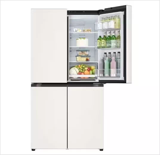 LG 디오스 오브제컬렉션 4도어 냉장고 메탈 870L