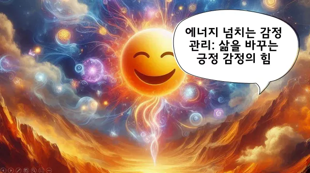 긍정 감정이 주는 힘- 감정 관리로 삶의 질 높이기