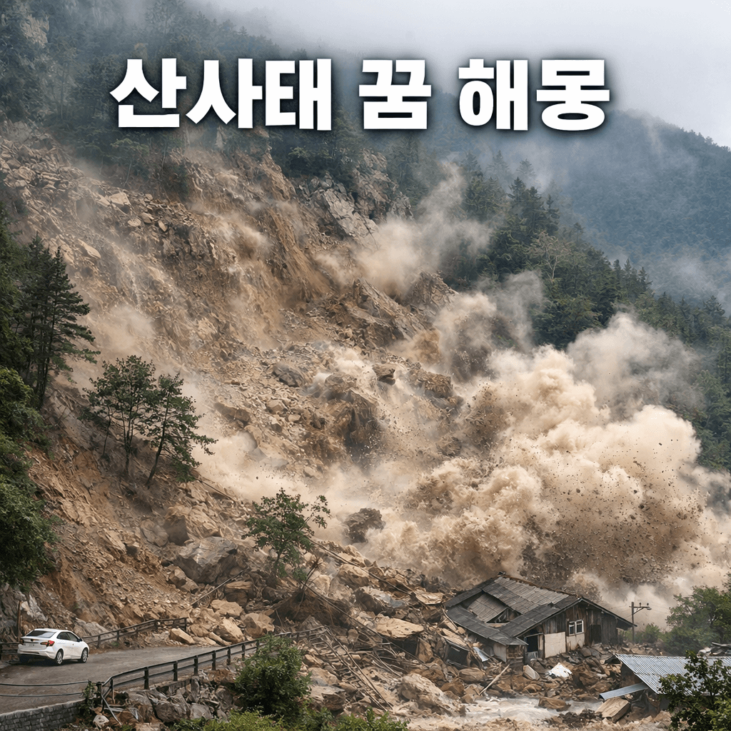 🌧️ 산사태 꿈 해몽 총정리 ❘ 무너지는 꿈의 의미와 현실 해석 가이드
