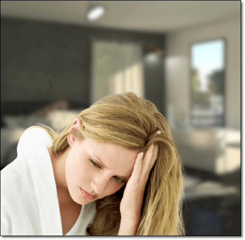 부정 출혈 증상, 빈혈이 생긴 여성