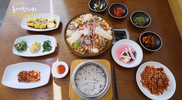 동네한바퀴-광주-해물갈비찜-꼬막무침