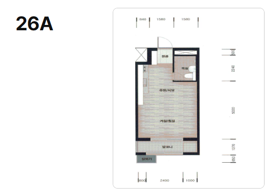 화성동탄 임대아파트 평면도
