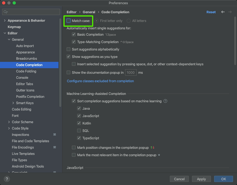 IntelliJ Preferences