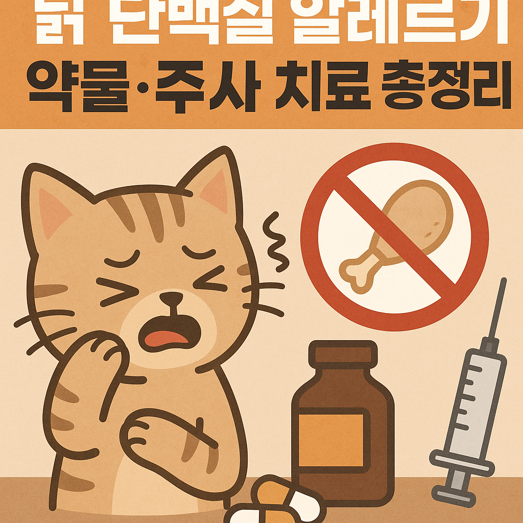 고양이 닭 단백질 알레르기