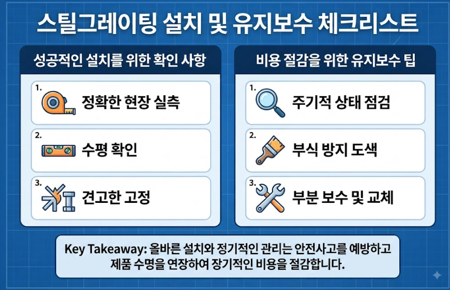 스틸그레이팅 종류별 특징
