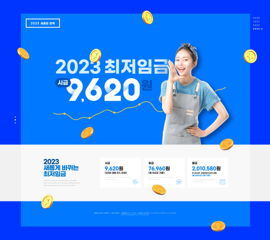 2023년 최저임금 9620원